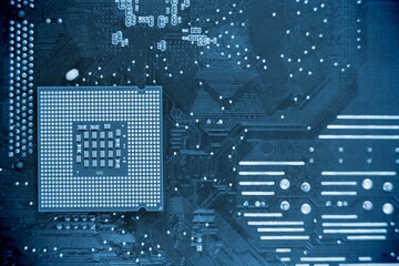 Micro parts in computer chip