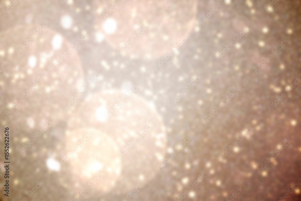 Poster abstract pattern is creating glittering bokeh style field of golden light orbs and particles