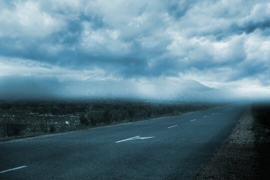Fototapeta Landscape with cloudy sky