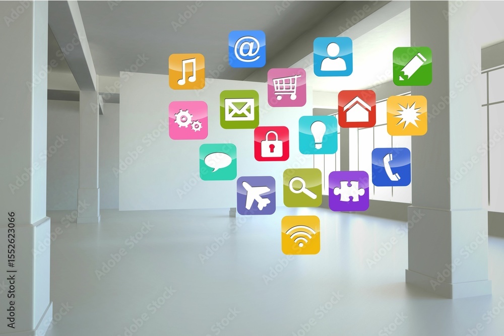 Poster computing application icons
