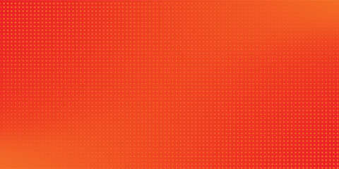 Dots halftone orange color pattern gradient texture with technology digital background. Dots pop art abstract simple