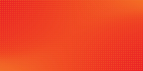 Dots halftone orange color pattern gradient texture with technology digital background. Dots pop art abstract simple