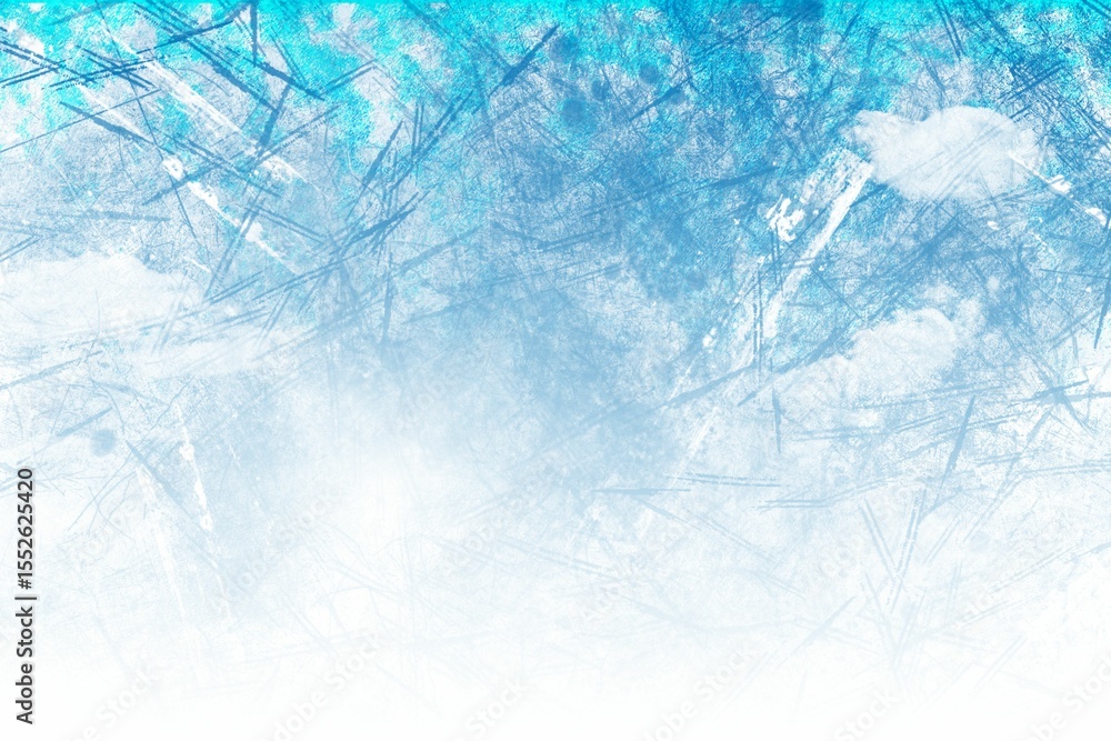 Aufkleber abstract textured pattern is blending varying blue brush strokes with white gradient in flat design
