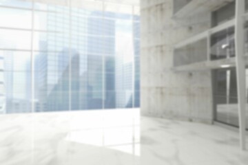 Computer generated image of empty hall