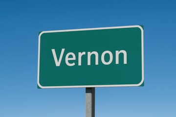 Obraz premium Green road sign with 