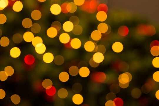 Fototapeta Close up of christmas lights