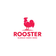 Monochrome Rooster Logo Design 1