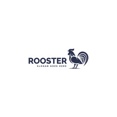 Silhouette Rooster Logo Design 1