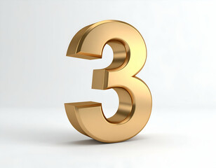 Obraz premium Golden Number Three Strong, Balanced Triangle Design Visualization