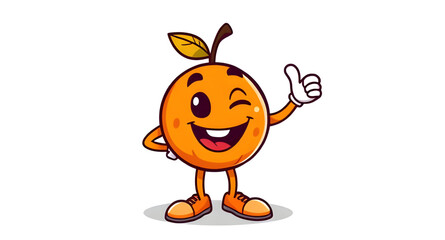 orange cartoon character