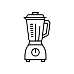 Line Art Illustration of a Kitchen Blender