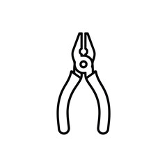 Outline Illustration of Pliers