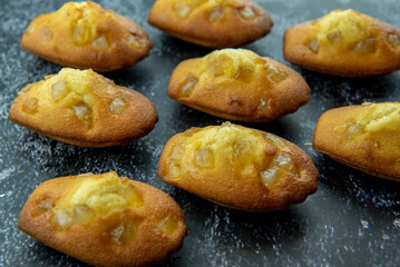 cookies on a black background