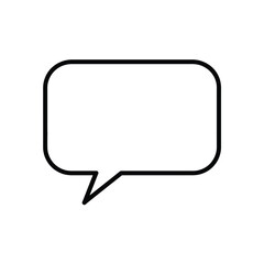 Speech Bubble Outline Icon