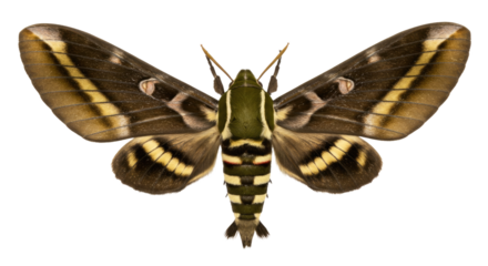 Stunning Oleander HawkMoth Specimen CloseUp.