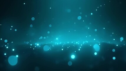 Ethereal particle background with glowing cyan lights floating in 4K seamless motion

 - Powered by Adobe