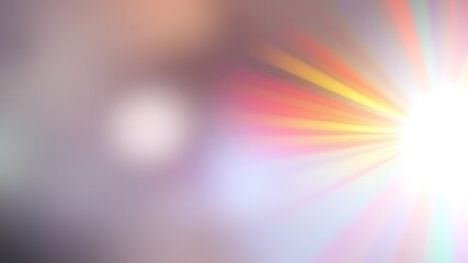 Vibrant abstract background of colorful light rays radiating from a bright central point.