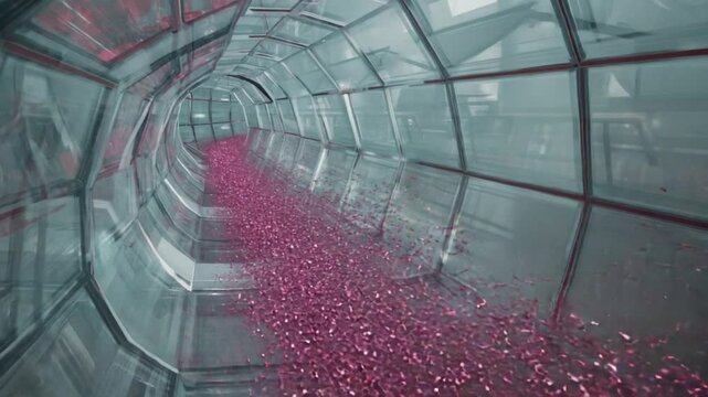Glass Shattered Tunnel &ndash; Futuristic Broken Glass Effect