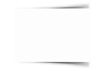 A blank white canvas with a shadow effect, suggesting minimalism and simplicity.