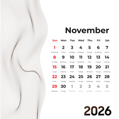 November 2026 Weton calendar balances sacred tradition with modern simplicity. Ideal for life planning guided by ancestral cycles.