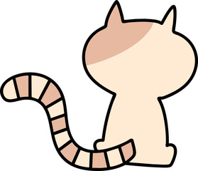 Back of a cat
