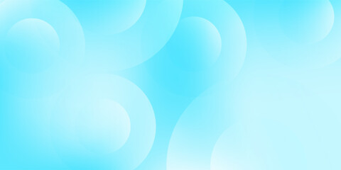 Light Blue gradations. Circle effect style geometric. Minimalist banner background, pastel colorful.