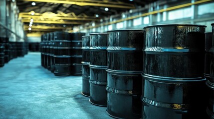 Hazardous Disposal. Storage of Environmental Waste in Industrial Steel Drums