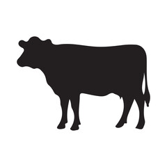 Cow Silhouette Vector Illustration