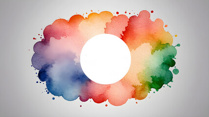Watercolor template frame design for greeting card. Invitation card template suitable for wedding, greeting, banner, cover. invitation card template design.