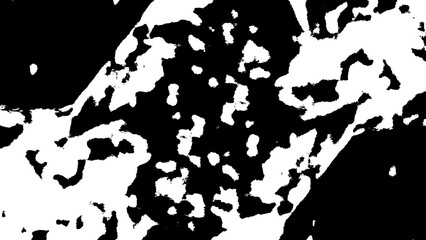 Abstract Black And White Textured Pattern With Organic Shapes And High Contrast