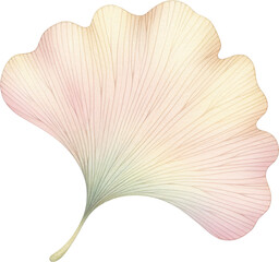 Delicate foliage in soft pastel hues