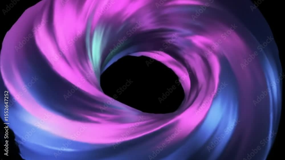 Aufkleber abstract animated colorful swirling vortex tunnel with dynamic light effects