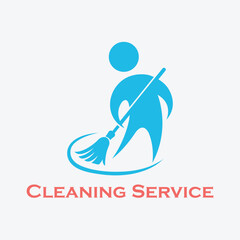 Cleaning Service Logo Icon Professional Housekeeping and Janitorial Business Design