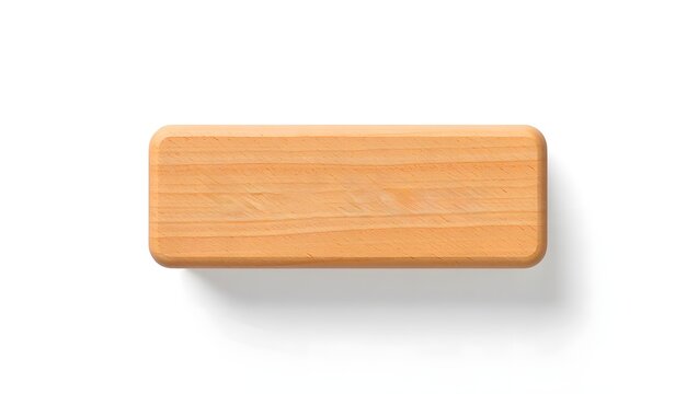 Wood block rectangle - natural wooden toy block