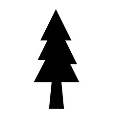 Obraz premium Minimalist black silhouette of a pine tree, ideal for nature themed designs, environmental concepts, or festive holiday graphics. A versatile symbol for outdoors, growth, and natural landscapes