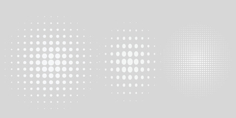 Dot white gray wave light technology texture background. halftone modern
