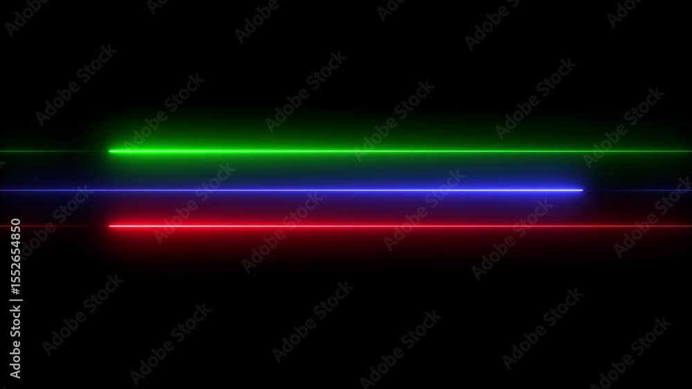 Poster abstract multi colorful neon line moving background 4k animation.