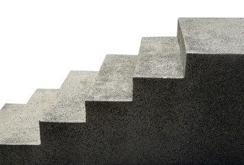 concrete staircase isolated