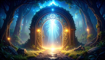 Enchanted Forest Portal: A Mystical Gateway to Another Realm