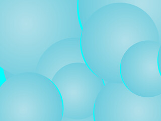 Abstract background with colorful gradations and several circular shapes such as floating bubbles or balls, giving a light and fresh impression.