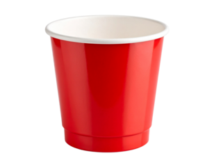 Party red cup Isolated on Transparent or White Background