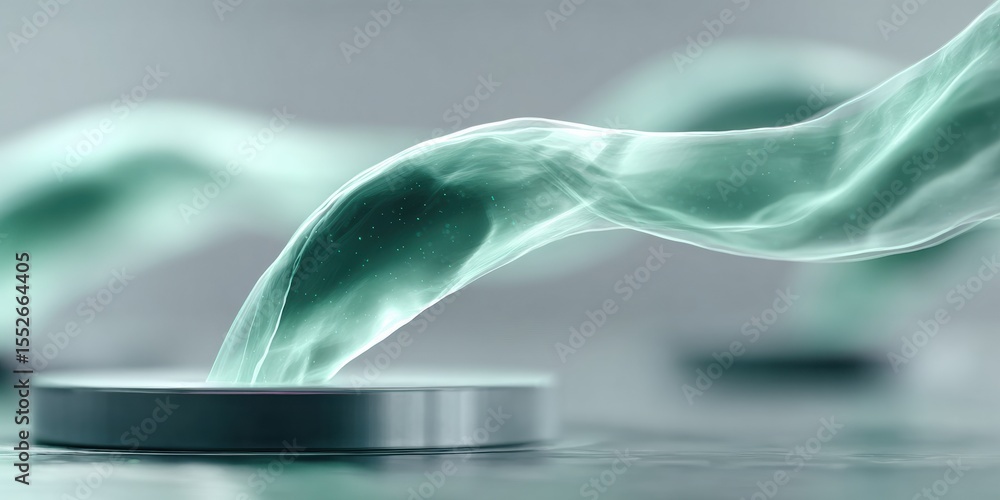Poster Quantum hardware with dynamic multidimensional waveforms in futuristic lab setting for advanced computation and cutting-edge physics innovation