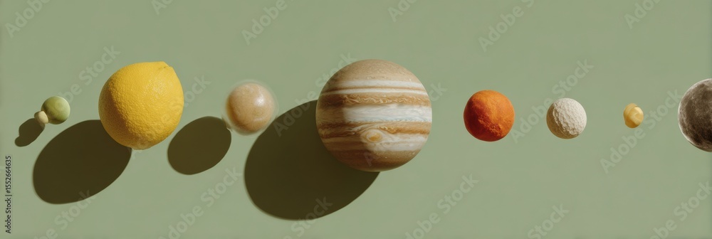 Poster Minimalist Solar System Model with Precise Planetary Alignment and Clear Separation for Educational Science and Astronomical Communication