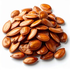 Obraz premium Roasted Pumpkin Seeds on White Background