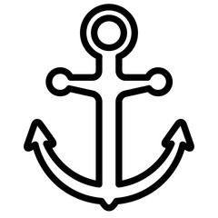 Summer outline icon. Anchor