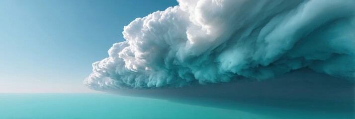 Dramatic storm clouds in moody sky with swirling formations symbolizing environmental threats, insurance risks, and atmospheric tension for weather event marketing