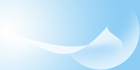 Abstract light blue background with shape freeform curved wavy and copy space.