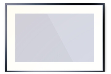 A blank framed canvas, ready for artwork or display.