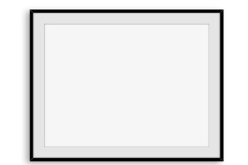 A blank picture frame ready for artwork or a photo display.
