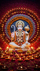 Obraz premium Ai Hindu God Images | Hindu God | Ram | Krishna | Ganesh | Shiv | Hanuman | Sita
